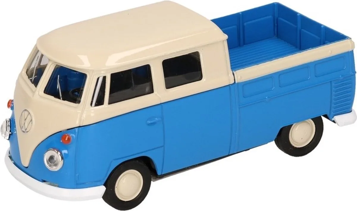 Welly Speelgoed Volkswagen modelauto - T1 pick up - schaal 1:36 - schaalmodel från Toi-Toys i Blå – produktbild