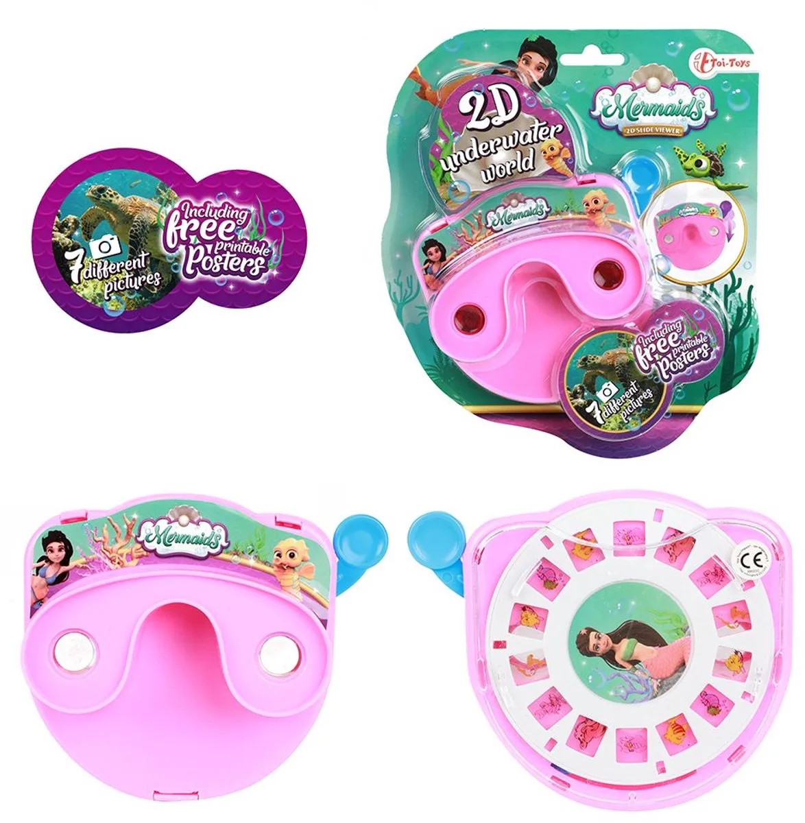 Zeemeerminnen diakijker kijker 35622C fra Toi-Toys i Flerfarvet – produktbillede