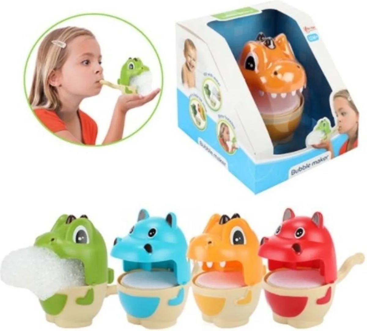zeepbellenmaker dier bellenblaas badspeelgoed multicolor. von Toi-Toys in Mehrfarbig – Produktfoto