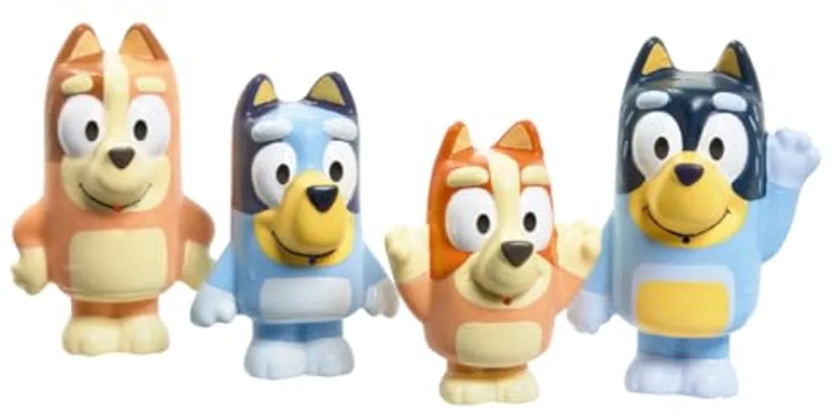 Bluey badspeelgoed squirter 4-pack multicolor voor kinderen. van TOMY in Meerkleurig – productfoto