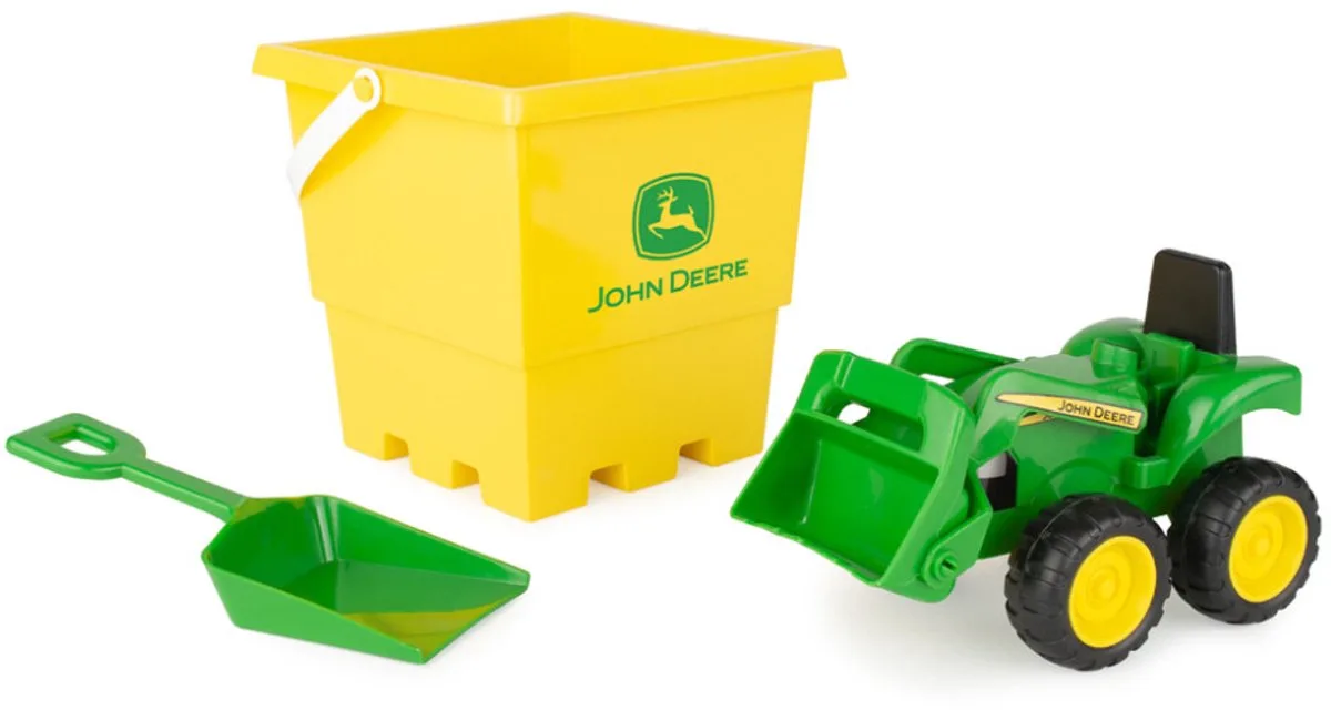Britains zandbak speelgoed set John Deere tractor boerderij 3-delig. de TOMY en Multicolore – photo du produit