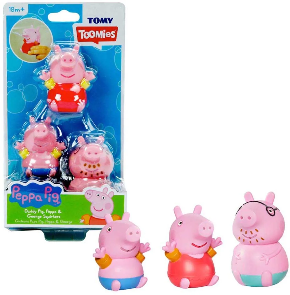 Peppa Pig Water play Mummy Pig Peppa George von TOMY in Rosa – Produktfoto