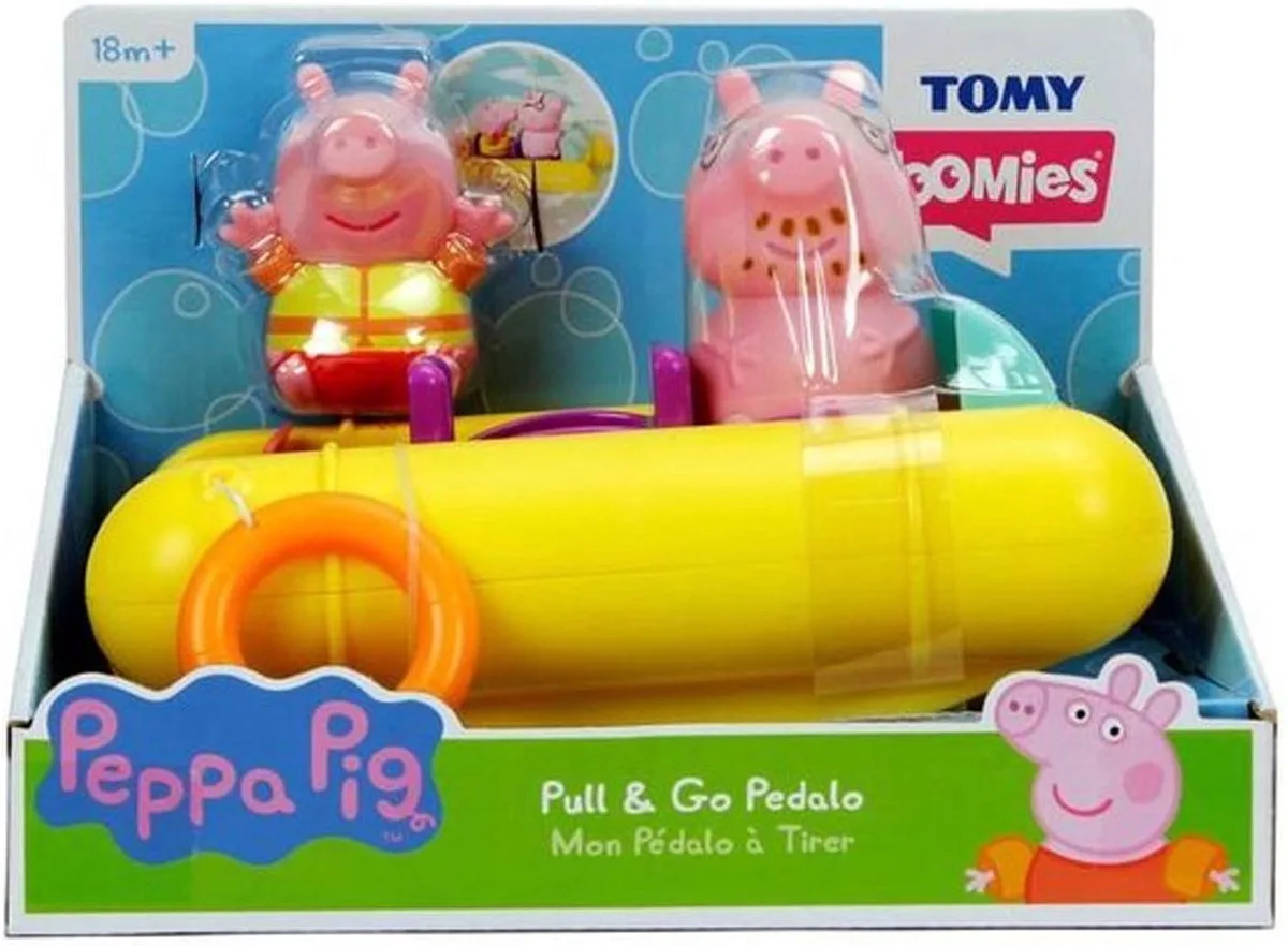 Toomies Peppa Pig Pull & Go Pedalo från TOMY i Waterfiets – produktbild