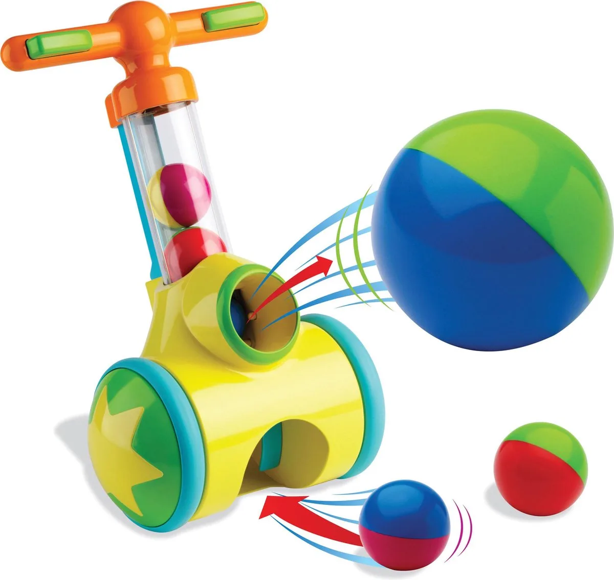Rol op & Schiet Loopwagen - Peuterspeelgoed - Looptrainer fra TOMY i Flerfarvet – produktbillede