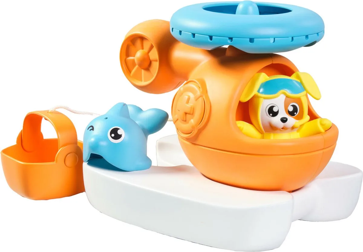 Splash & Rescue Helikopter - Badspeelgoed van TOMY in Oranje – productfoto