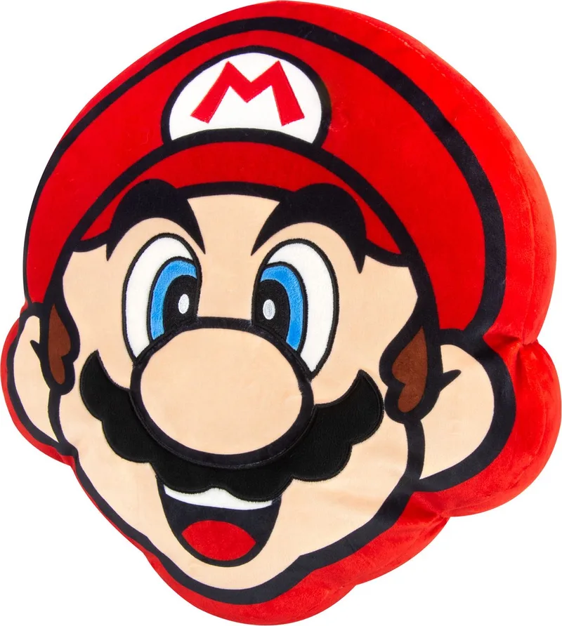 Super Mario Mega Mario Head pluchen Knuffel - Club Mocchi Mocchi van Tomy – productfoto