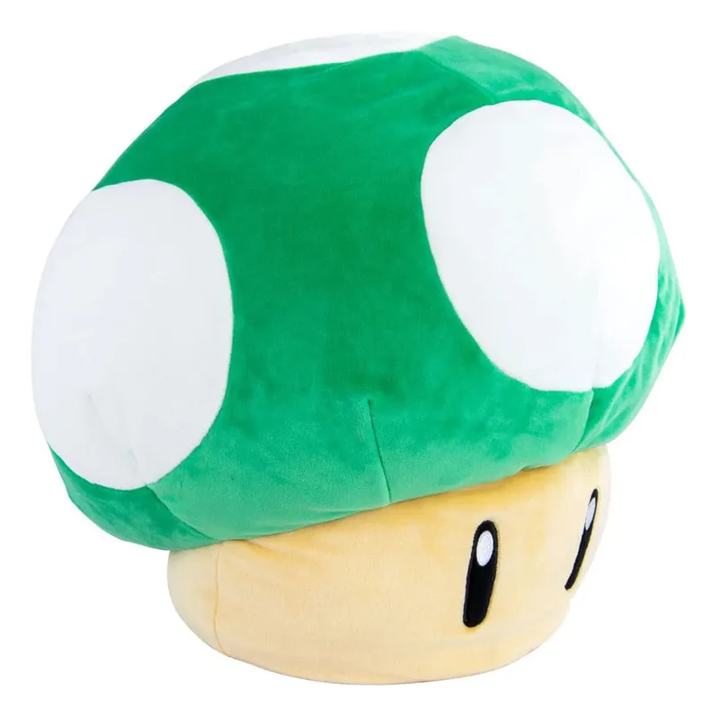 Super Mario Pluche - Mocchi Mocchi Large 1-Up Mushroom fra Tomy – produktbillede 2 af 2