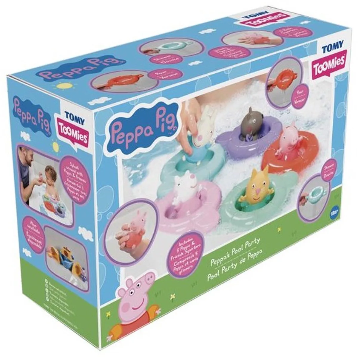 Toomies Peppa Pig badspeelgoed - Peppas Pool Party - sensorisch speelgoed. från TOMY i Flerfärgad – produktbild