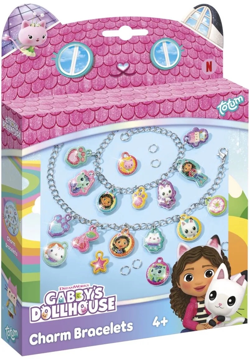 Bedelarmbandjes maken - 2 stuks - Speelgoed Kinderen - Knutselen - Voor meisjes - Ook voor kleuters - Vanaf 3 jaar by Totum in Gabby's Poppenhuis – product photo