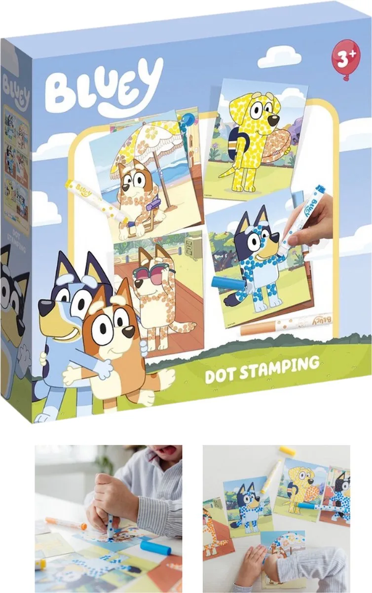 Bluey Punt Stempelset de Totum en Multicolore – photo du produit