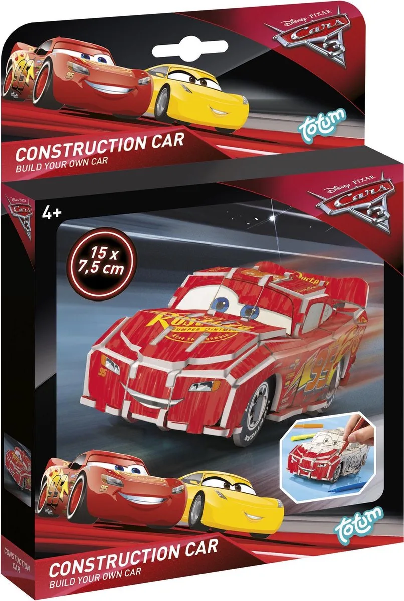 Disney Cars 3 Construction car McQueen från Totum i Flerfärgad – produktbild