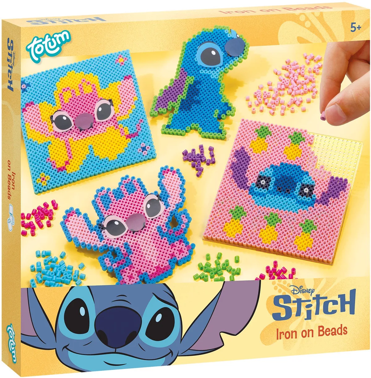 Disney Stitch Strijkkralen set met Stitch & Angel - 2600-delig - 2 legbordjes - Speelgoed Kinderen - Knutselen - Voor meisjes en jongens - Vanaf 5 jaar de Totum en Lilo & Stitch – photo du produit