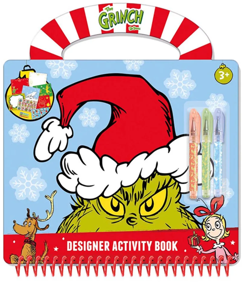 Doeboek - Activiteitenboek - Tekenen, schrijven en stickeren - Speelgoed Kinderen - Knutselen - Voor meisjes en jongens - Vanaf 4 jaar von Totum in The Grinch – Produktfoto