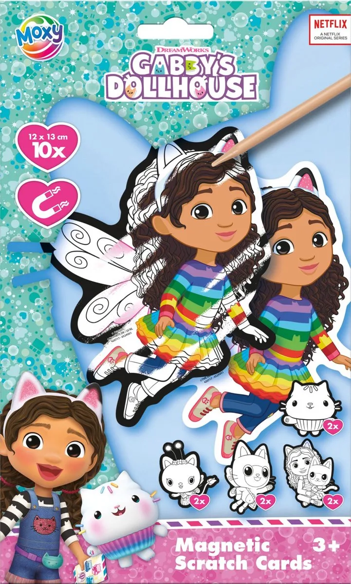 Gabby's Poppenhuis Krasmagneten maken - 12-delig - Speelgoed Kinderen - Knutselen - Voor meisjes en jongens - Ook voor kleuters - Vanaf 3 jaar - Cadeau Sinterklaas of Kerst de Totum en Multicolore – photo du produit