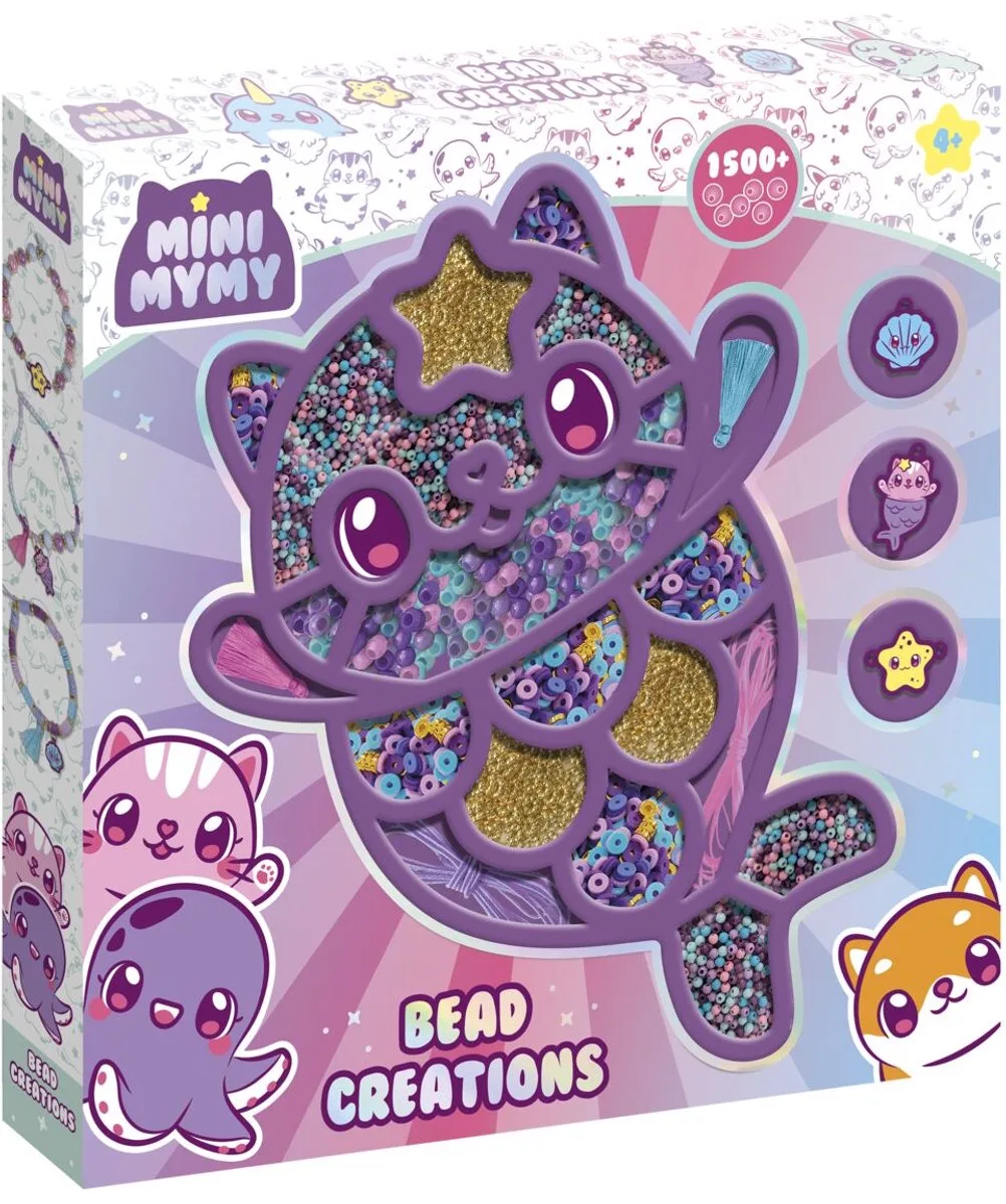 Kralen set voor armbandjes maken - 1500+ kralen - Speelgoed Kinderen - Knutselen - Voor meisjes - Vanaf 4 jaar by Totum in Mini MyMy – product photo