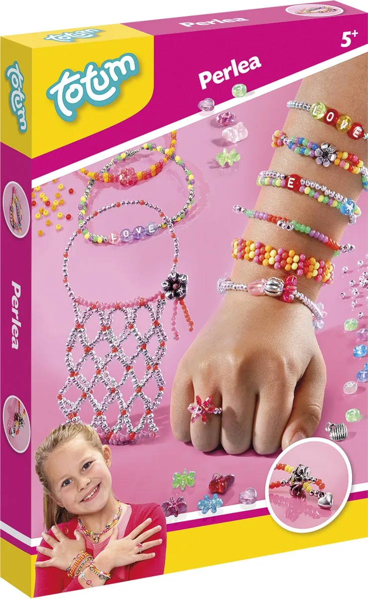 Kralen set voor sieraden en accessoires - 2000+ kralen - Speelgoed Kinderen - Knutselen - Voor meisjes - Vanaf 5 jaar van Totum in Perlea – productfoto