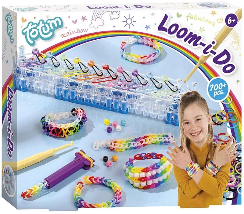 Loom I Do Loomarmbandjes maken - 700+ elastiekjes - Speelgoed Kinderen - Knutselen - Voor meisjes en jongens - Vanaf 6 jaar by Totum in Multicolour – product photo
