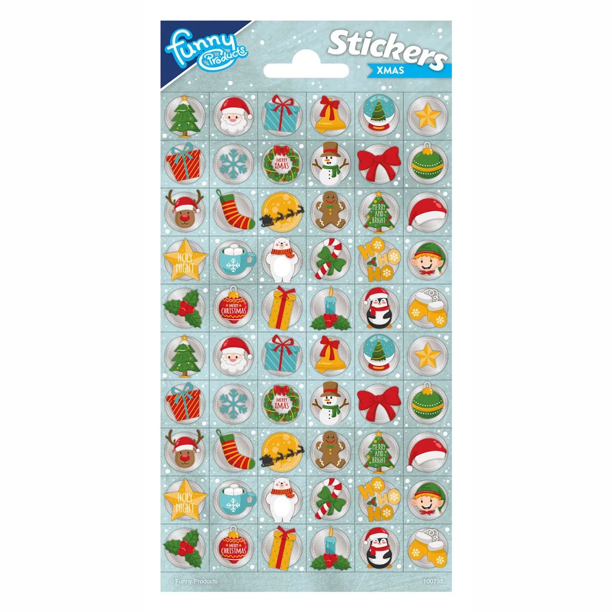 Stickervel Kerst de Totum en Multicolore – photo du produit