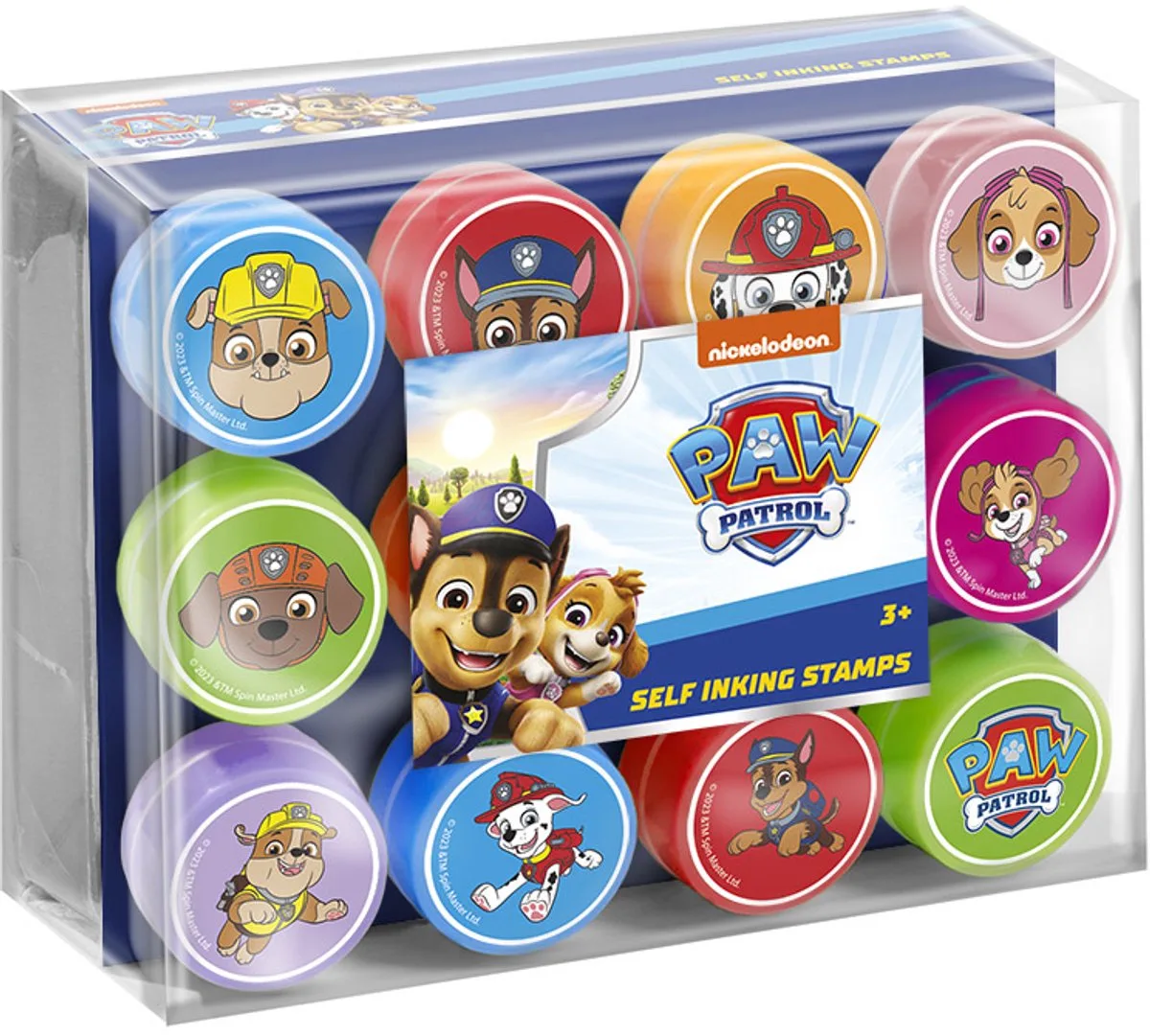 Zelfinktende stempels - 12 stuks - Speelgoed Kinderen - Knutselen - Voor meisjes en jongens - Ook voor kleuters - Vanaf 3 jaar från Totum i PAW Patrol – produktbild