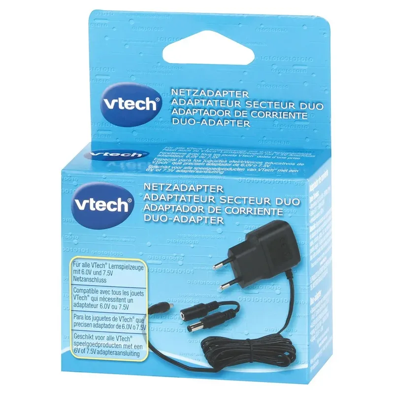 Adapter Duo 2.0 - Oplader voor 6V en 7,5V Producten - Speciaal voor Speelgoedproducten - Cadeau - Van 4 tot 13 Jaar by VTech in White – product photo 2 of 2