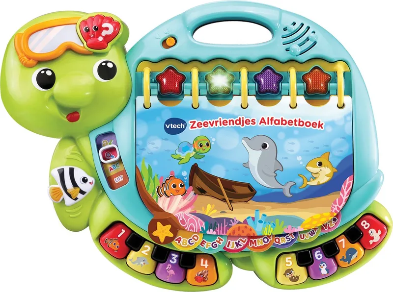 Alfabetboek - Interactief Speelgoed - Leer over Cijfers, Letters & Dieren - Speelgoed 1 tot 5 jaar de VTech en Zeevriendjes – photo du produit