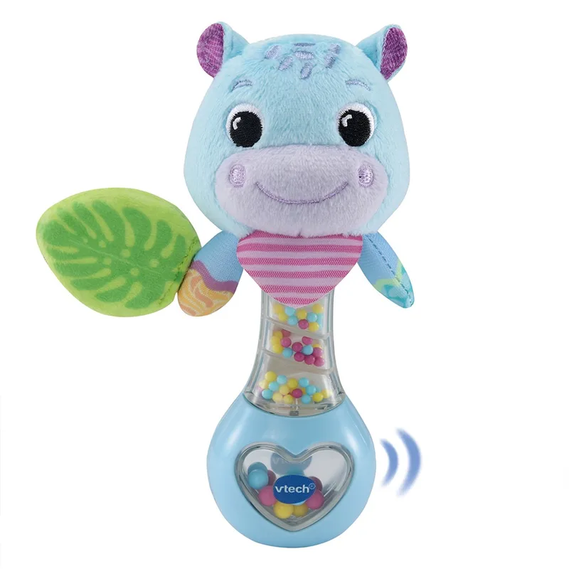 Baby Babys Hippo-Rassel, Jongen/meisje, 3 maand(en) de VTech en Multicolore – photo du produit 1 sur 3