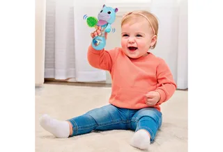 Baby Babys Hippo-Rassel, Jongen/meisje, 3 maand(en) de VTech en Multicolore – photo du produit 2 sur 3