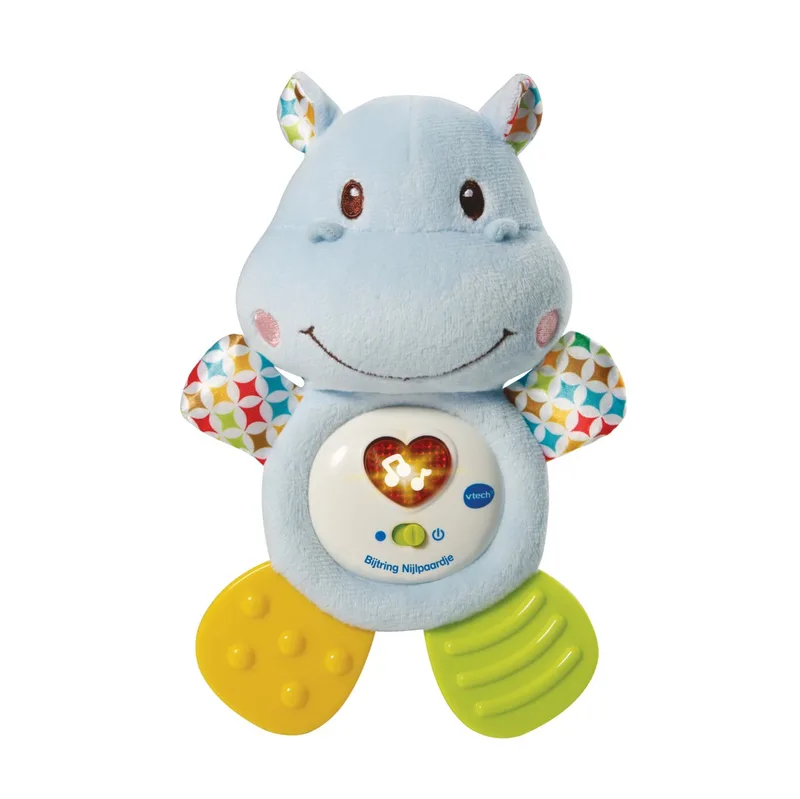 Baby Bijtring Nijlpaardje - Educatief Babyspeelgoed - 0 tot 24 Maanden de VTech en Bleu – photo du produit