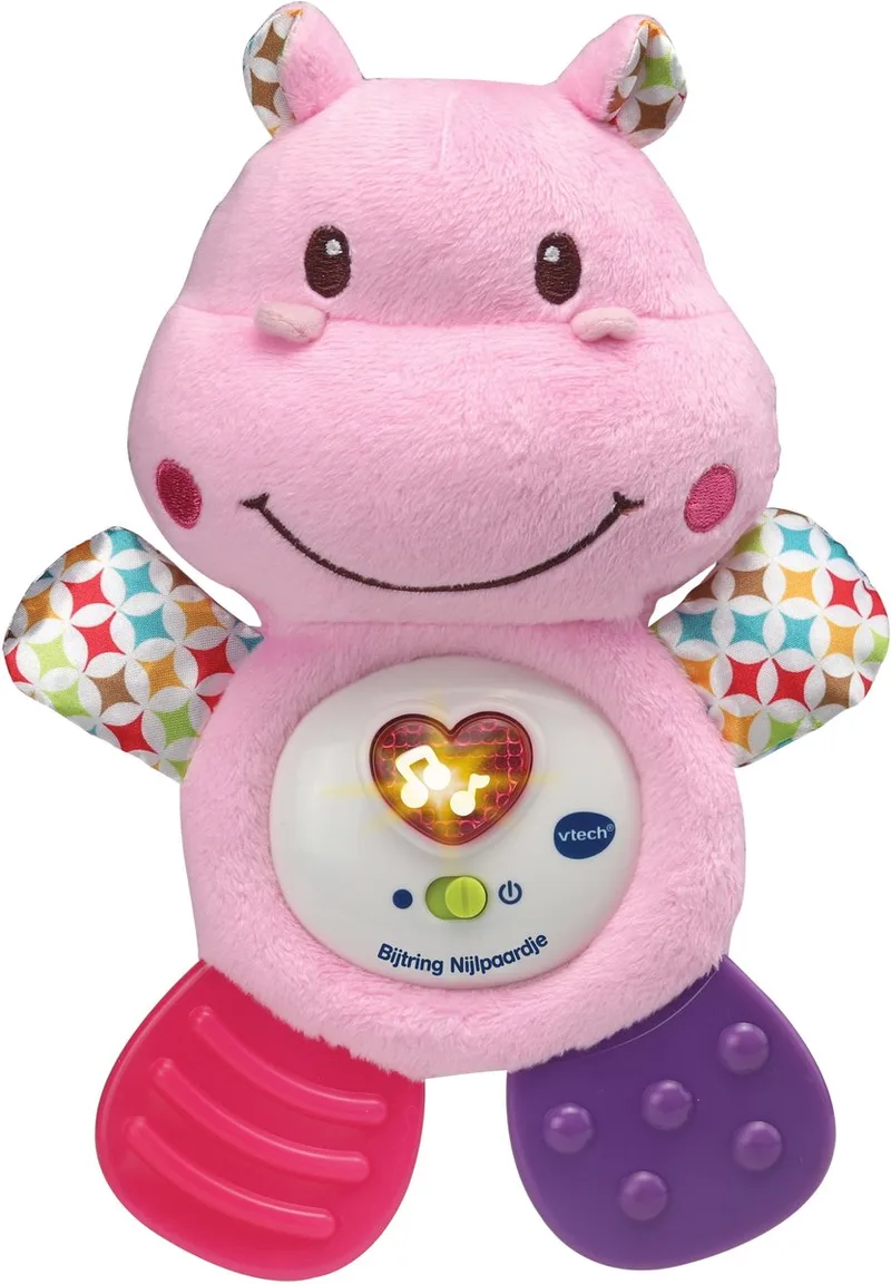 Baby Bijtring Nijlpaardje - Educatief Babyspeelgoed de VTech en Rose – photo du produit