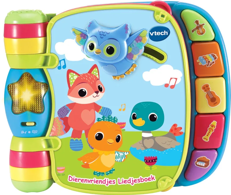 Baby Dierenvriendjes Liedjesboek - Interactief Speelgoed - Babyboekje - Kinderboeken - Cadeau - 3 tot 36 Maanden by VTech in Blue – product photo
