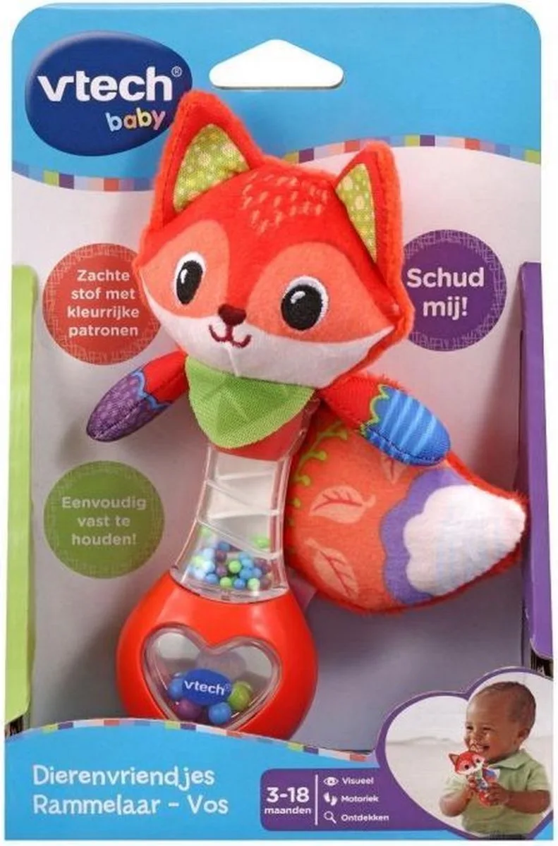 Baby Dierenvriendjes Rammelaar - Baby Speelgoed - 3 tot 12 Maanden de VTech en Vos – photo du produit