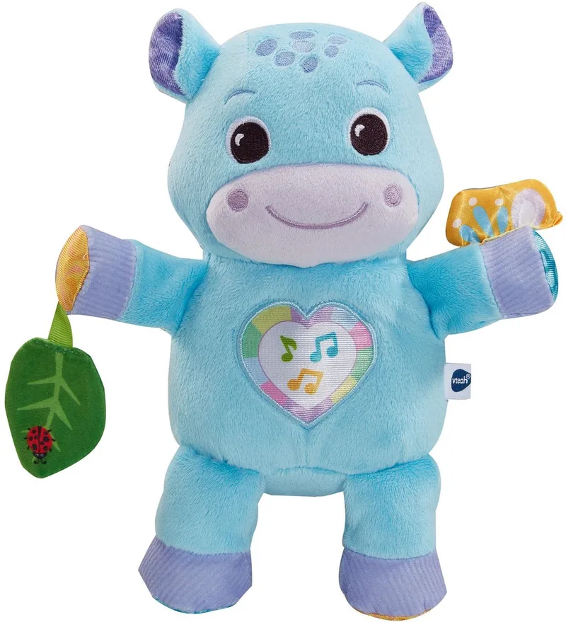 Baby Knuffelnijlpaardje - Interactieve Knuffel - 35+ Melodietjes, Liedjes, Geluiden en Zinnetjes - Vanaf 3 Maanden von VTech in Blau – Produktfoto