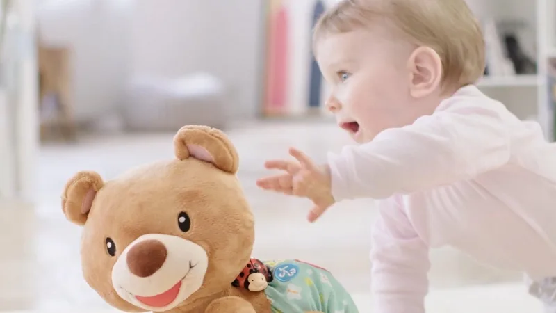 Baby Kruip & Leer Babybeer - Interactief Speelgoed - Knuffel - Voor Jongens en Meisjes - Cadeau - Van 9 tot 36 maanden från VTech i Brun – produktbild 3 av 5