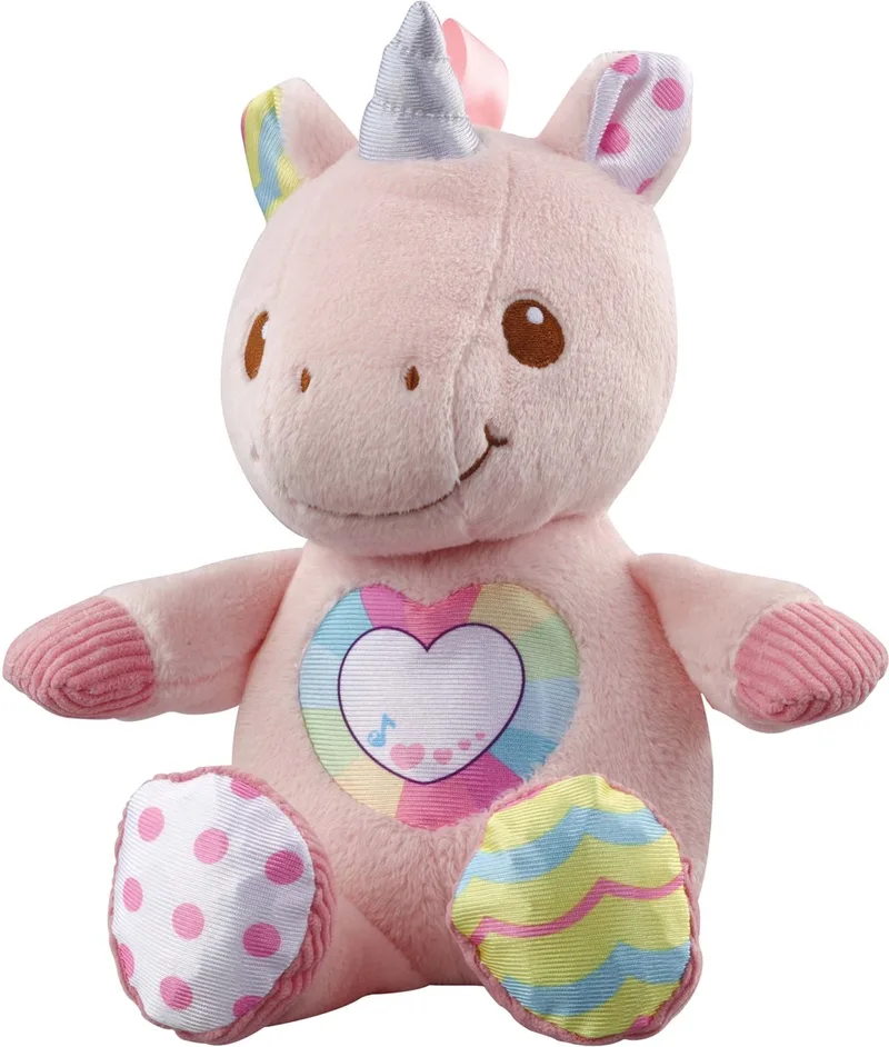 Baby Magische Knuffel Eenhoorn Pluche - Educatief Babyspeelgoed - Geluiden en Muziek - Van 0 tot 3 Jaar by VTech in Pink – product photo