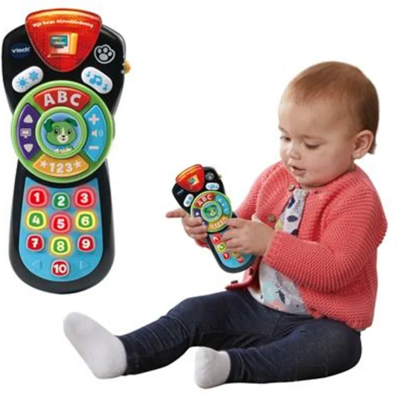 Baby Mijn Eerste Afstandsbediening - Educatief Babyspeelgoed - Cijfers en Letters - Cadeau - Van 9 tot 36 Maanden från VTech i Flerfärgad – produktbild