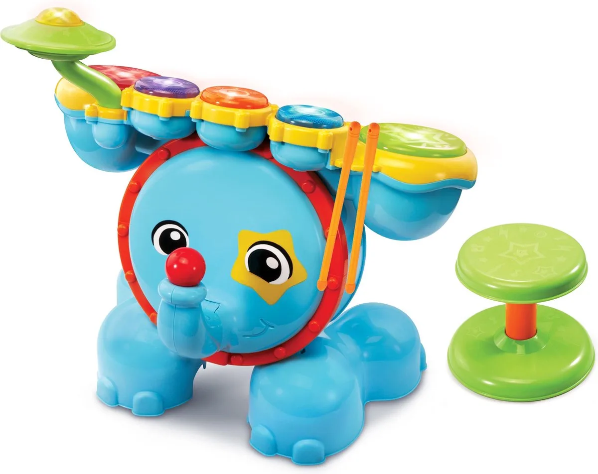 Baby Rock & Leer Drumstel - Educatief Babyspeelgoed - 1.5 tot 4 Jaar de VTech en Multicolore – photo du produit