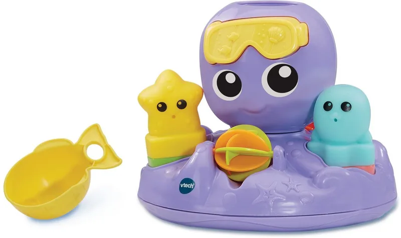 Baby Spetter & Draai Octopus - Interactief Speelgoed - Badspeelgoed - Speelgoed 1 tot 5 jaar fra VTech i Flerfarvet – produktbillede