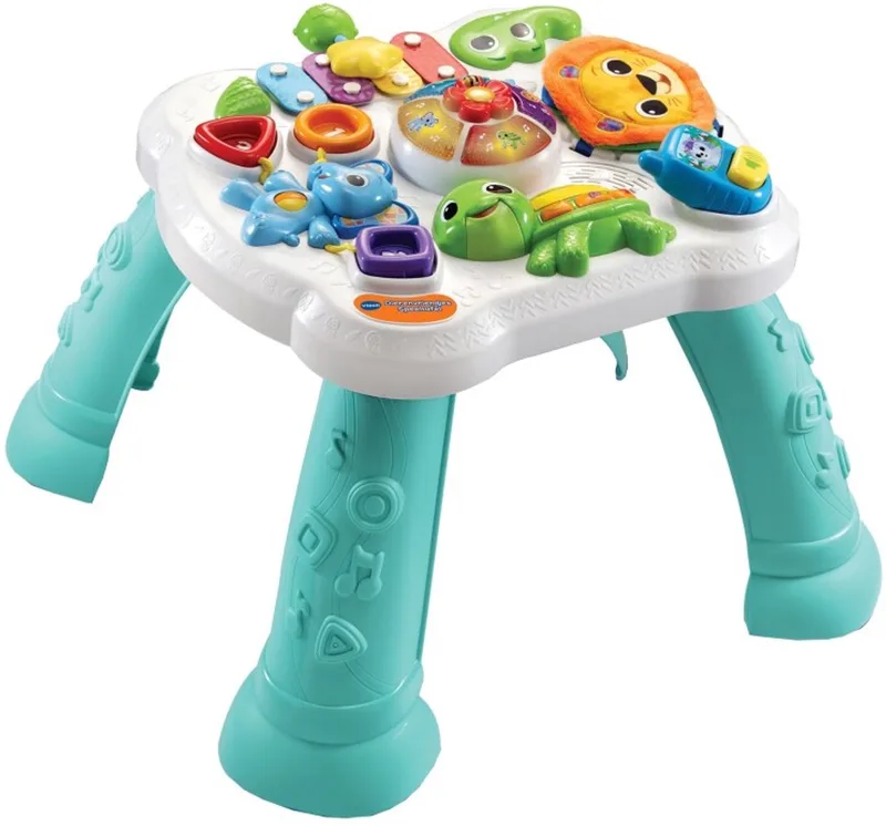 Dierenvriendjes Speeltafel - Interactief Speelgoed - Cijfers, Kleuren en Vormen - Van 9 tot 36 Maanden från VTech i Vit – produktbild