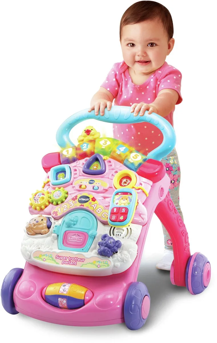 Driewieler Vtech Super Trotteur Parlant 2 En 1 Rose by VTech in Pink – product photo