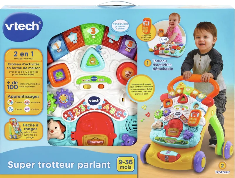 FR Super Trotteur Parlant 2 en 1 by VTech – product photo