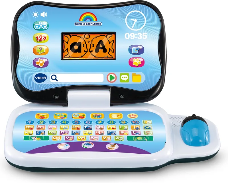 Game & Leer Laptop Leercomputer - Kinderlaptop - Educatief & Interactief Speelgoed - Cadeau - Kinderspeelgoed 3 Jaar van VTech in Blauw – productfoto