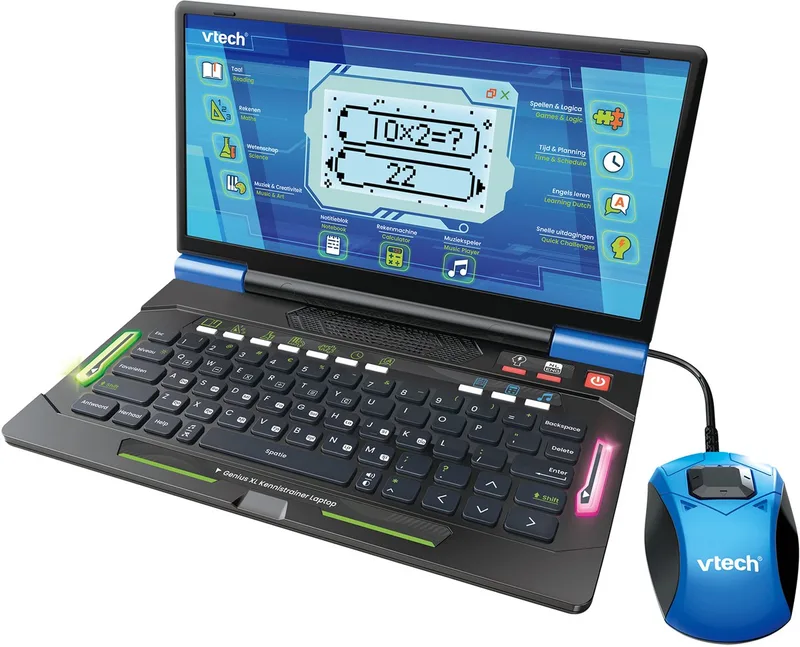 Genius XL Kennistrainer laptop QWERTY van VTech in Grijs, Zwart – productfoto