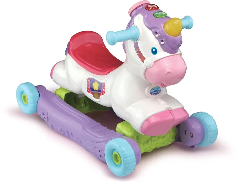 Hobbel en Speel Eenhoorn - Interactief Babyspeelgoed - Leren & Muziek - Van 1 tot 4 Jaar från VTech i Flerfärgad – produktbild