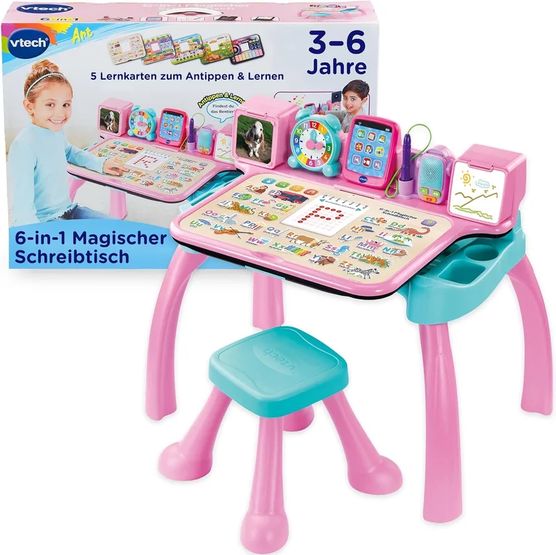 Interactief Leerstation 6-in-1 Roze - Educatief Speelgoed by VTech – product photo