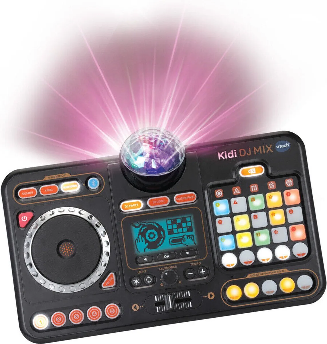 Kidi DJ Mix – 10-in-1 DJ-mengpaneel met launchpad, jog-Wheel en vele effecten voor het bewerken van de muziek – voor kinderen van 6 tot 12 jaar van VTech in Meerkleurig – productfoto