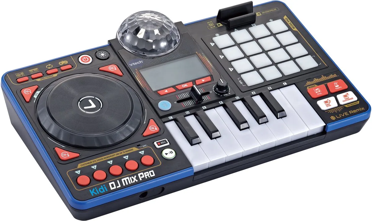 Kidi DJ Mix Pro - DJ Set Kinderen - Vanaf 6 Jaar van VTech in Zwart – productfoto