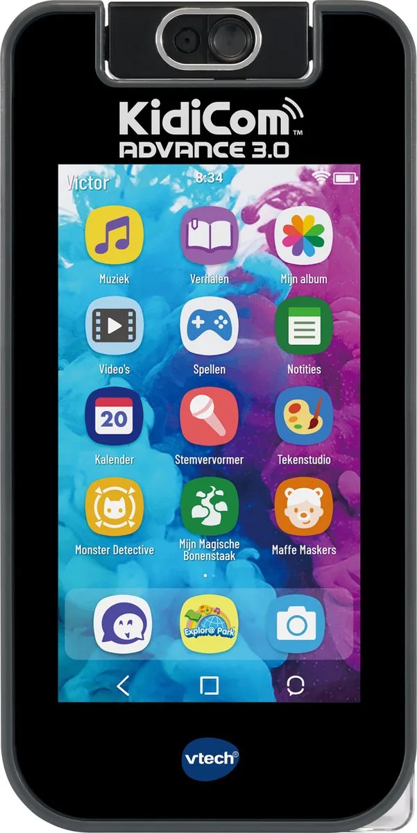 KidiCom Advance 3.0 Telefoon - Educatief Speelgoed - 5 tot 12 Jaar by VTech in Blue – product photo