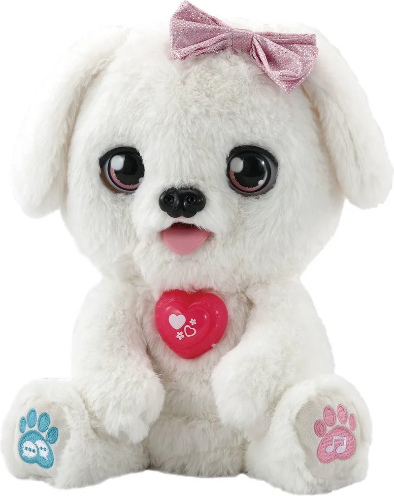 KidiFriends Beau de Kus & Knuffelpup Knuffel - Interactieve Knuffel Hond - Kinderspeelgoed Met liedjes en Melodietjes - Cadeau - Vanaf 3 Jaar von VTech in Blau – Produktfoto