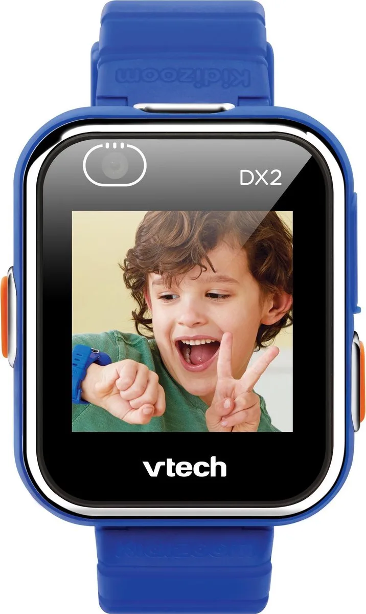 KidiZoom DX2 Smartwatch Kinderen - Kinderhorloge Kids - Educatief Horloge - Cadeau - Kinderspeelgoed 5 Jaar tot 13 Jaar by VTech in Blue – product photo
