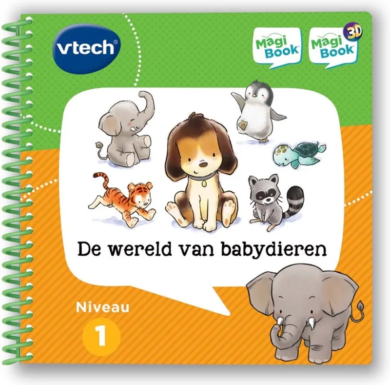 MagiBook Activiteitenboek - De Wereld van Babydieren - Educatief Speelgoed - Niveau 1 - 2 tot 5 Jaar från VTech i Niveau 1 – De wereld van babydieren – produktbild